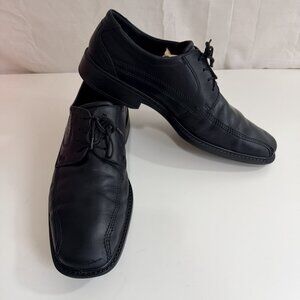 Men's ECCO 'Illinois' Black Leather Bicycle Toe Oxfords Size 11 US/45 EU